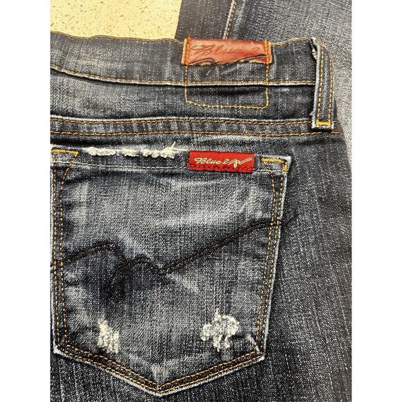 Blue 2 Made in California Jeans Stretch Bootcut Size 28 x 31 Dark Wash USA - Picture 11 of 16